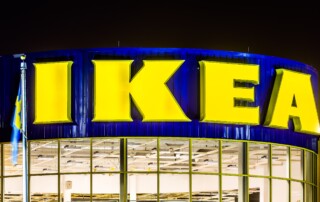 ELIZABETH, NJ - NOVEMBER 23, 2014: IKEA store entrance. Founded in 1943, IKEA is the world's largest furniture retailer. IKEA operates 351 stores in 43 countries.