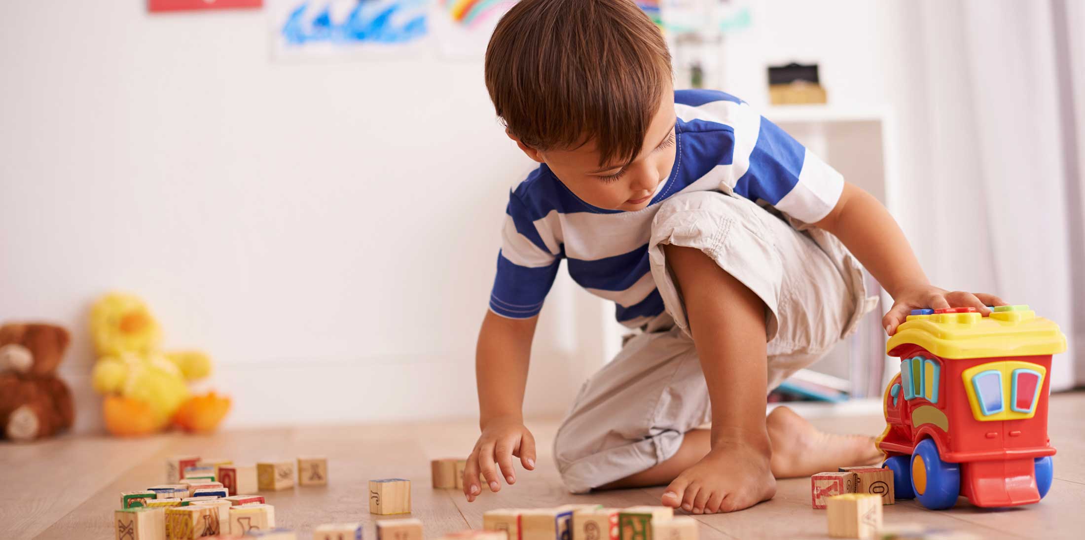 Child playing in Bedroom