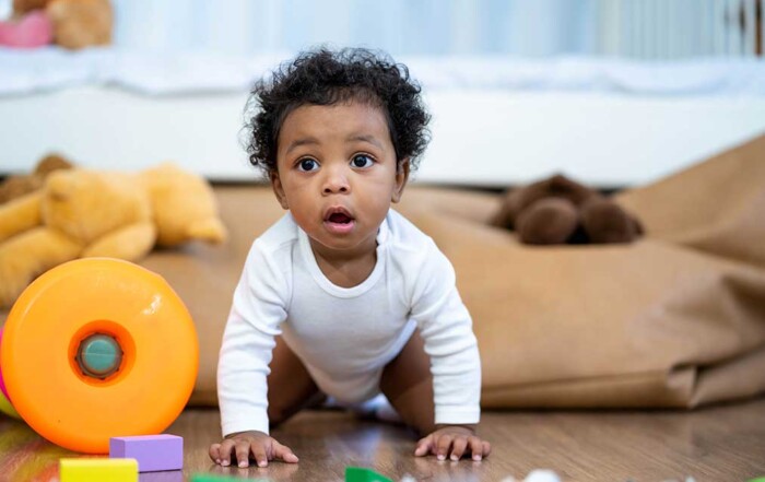crawling baby