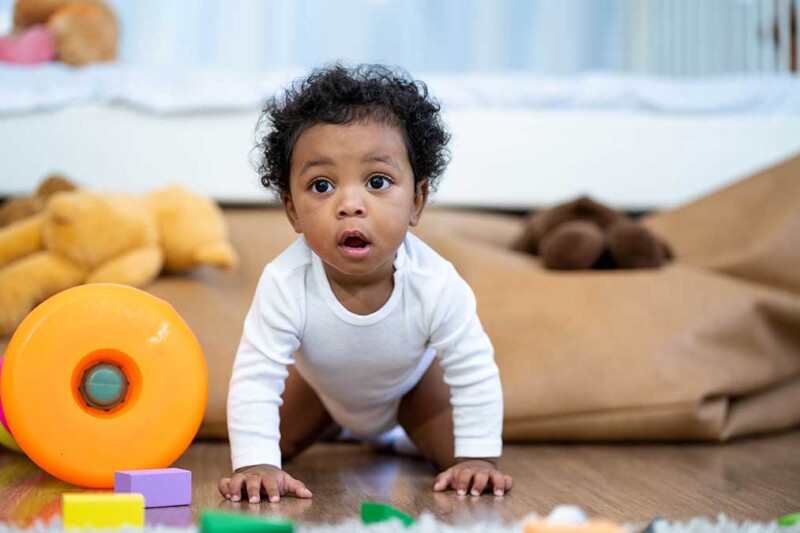 crawling baby